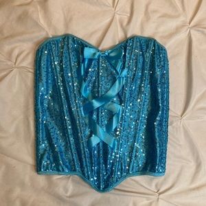 fairy balletcore princess corset bodice sparkle top